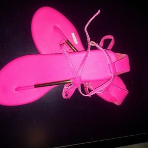 Pink shoes